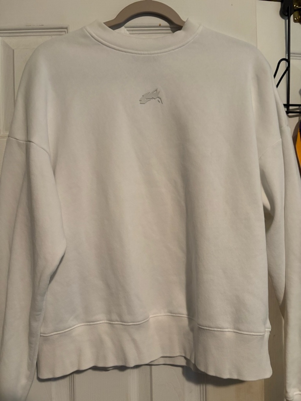 Alphalete Men's White Crewneck Pullover